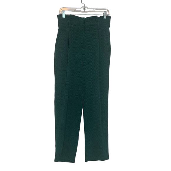 Lush green textured high waist pants size M - Picture 1 of 12